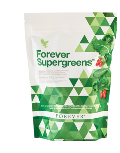 sachet complement alimentaire supergreens forever vitamines vert